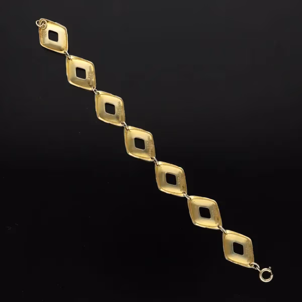 Vintage Norwegian Vermeil Silver and Enamel Bracelet