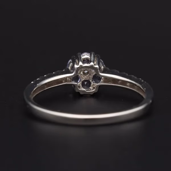14ct Gold Tanzanite Diamond Ring