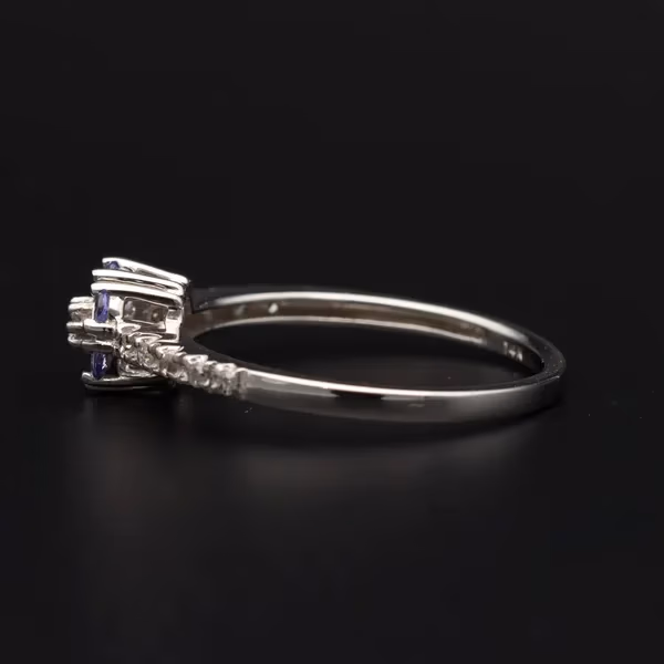 14ct Gold Tanzanite Diamond Ring