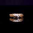 360° view of The Vintage 1995 Two Tone Single Cut Diamond Wave Ring