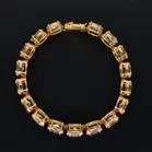 Vintage 18ct Gold Quartz Bracelet