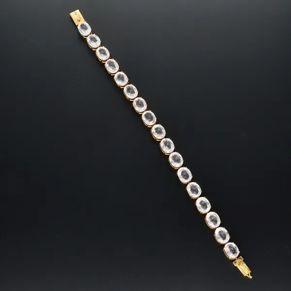 Vintage 18ct Gold Quartz Bracelet
