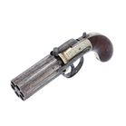 Cased Six Shot Percussion Pepperbox Revolver
