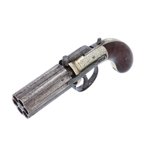 Cased Six Shot Percussion Pepperbox Revolver image-5