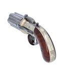 Cased Six Shot Percussion Pepperbox Revolver