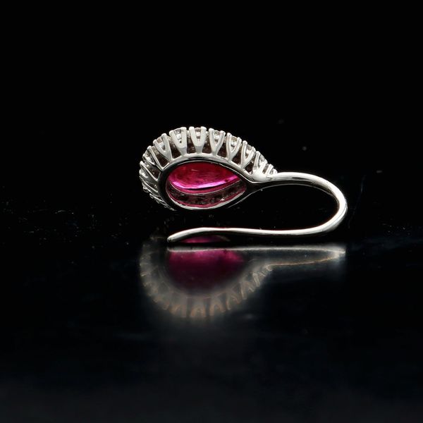18ct Gold Ruby and Diamond Earrings