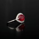 18ct Gold Ruby and Diamond Earrings