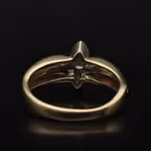 Gold Art Deco Design Diamond Ring