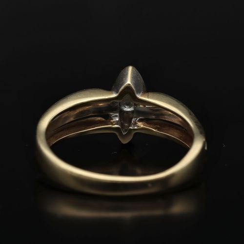 Gold Art Deco Design Diamond Ring image-5