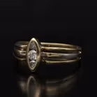 Gold Art Deco Design Diamond Ring