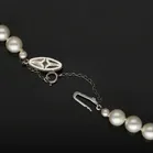 Fine Mikimoto Pearl Necklace with Diamond Clasp