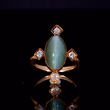 360° view of The Antique Cats Eye Chrysoberyl and Diamond Ring