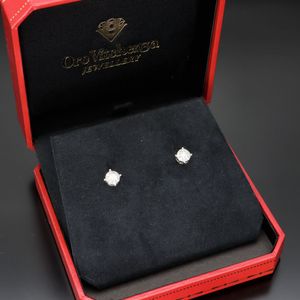 10k Gold Diamond Cluster Stud Earrings