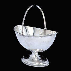 George III Silver Sugar Basket
