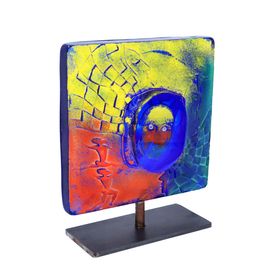 Rare Kjell Engman Kosta Boda Atelier Glass Sculpture.