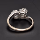18ct White Gold Twisted Diamond Ring