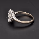 18ct White Gold Twisted Diamond Ring