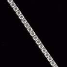 18ct White Gold Tennis Bracelet