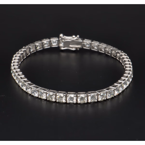 18ct White Gold Tennis Bracelet