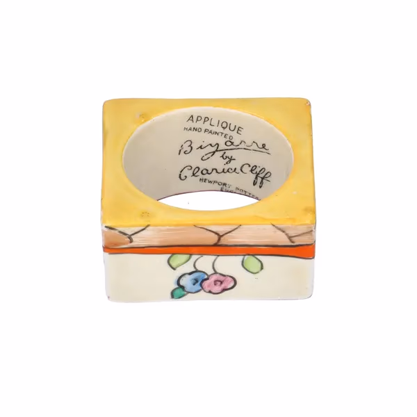 Clarice Cliff ‘Appliqué’ Napkin Ring