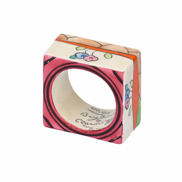 Clarice Cliff ‘Appliqué’ Napkin Ring