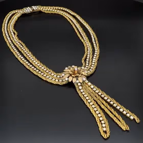 Rare Vintage Rhinestone Necklace