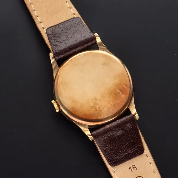 9ct Gold Record Watch