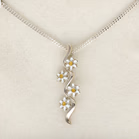 Sheila Fleet Daisies at Dawn Pendant