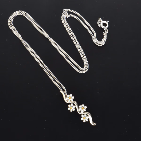 Sheila Fleet Daisies at Dawn Pendant