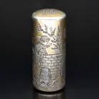 Victorian Silver Gilt Scent Bottle in the style of Kate Greenway