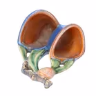 American Art Pottery Roseville Pine Cone Double Wall Pocket