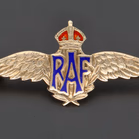 9ct Gold RAF Sweetheart Brooch