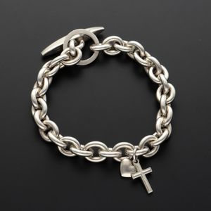 Silver Belcher Style Bracelet