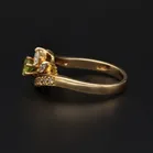 18ct Gold Peridot and Diamond Ring