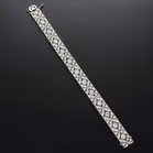 French Belle Epoque Platinum and Old Cut Diamonds Bracelet