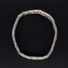 French Belle Epoque Platinum and Old Cut Diamonds Bracelet