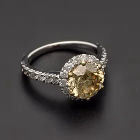 18ct White Gold Ring with 3.0ct Natural Fancy Brown Diamond By Picchiotti