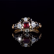 360° view of The Antique Georgian Garnet and Diamond Filigree Ring