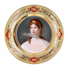 Royal Vienna Cabinet Princess Louise Of Prussia Plate