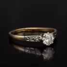 18ct Yellow Gold Diamond Solitaire Ring