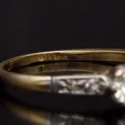 18ct Yellow Gold Diamond Solitaire Ring