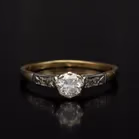 18ct Yellow Gold Diamond Solitaire Ring