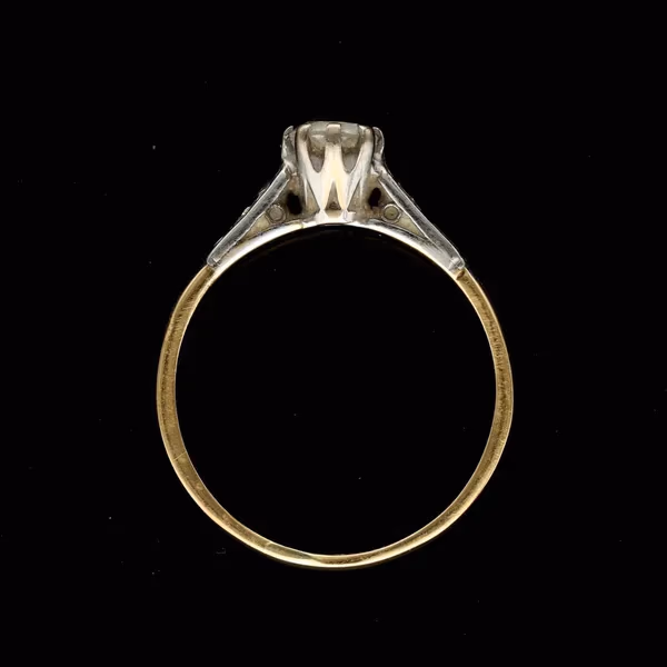18ct Yellow Gold Diamond Solitaire Ring