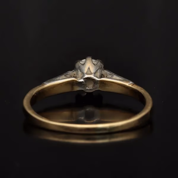 18ct Yellow Gold Diamond Solitaire Ring