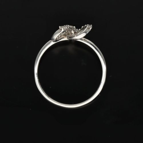 Gold Diamond Bow Ring image-6
