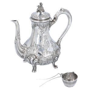 Antique French Silver Coffee Pot