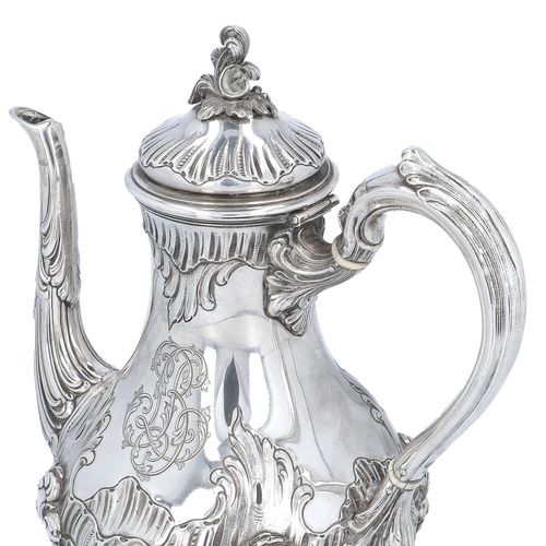 Antique French Silver Coffee Pot image-3