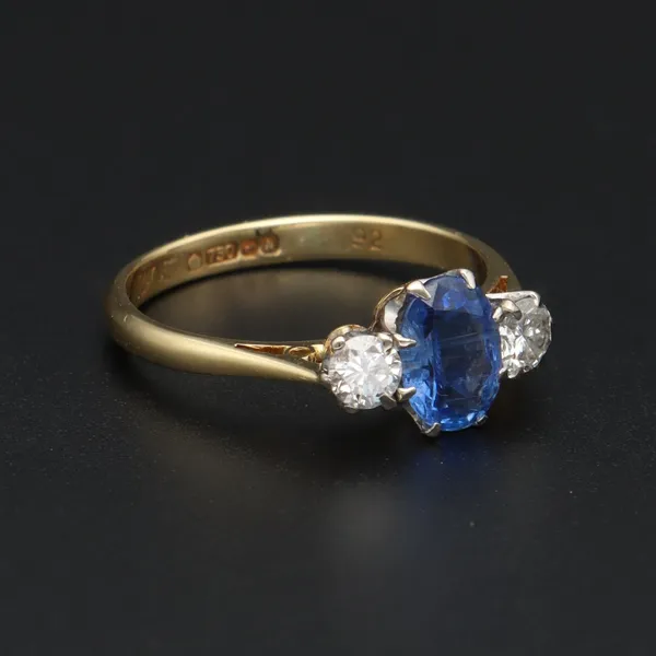 18ct Gold Sapphire and Diamond Ring