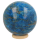 Blauwe apatiet bol 60 mm - 360° presentation