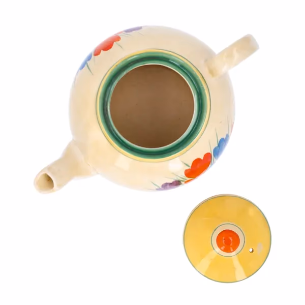 Clarice Cliff "Crocus" Globe Teapot